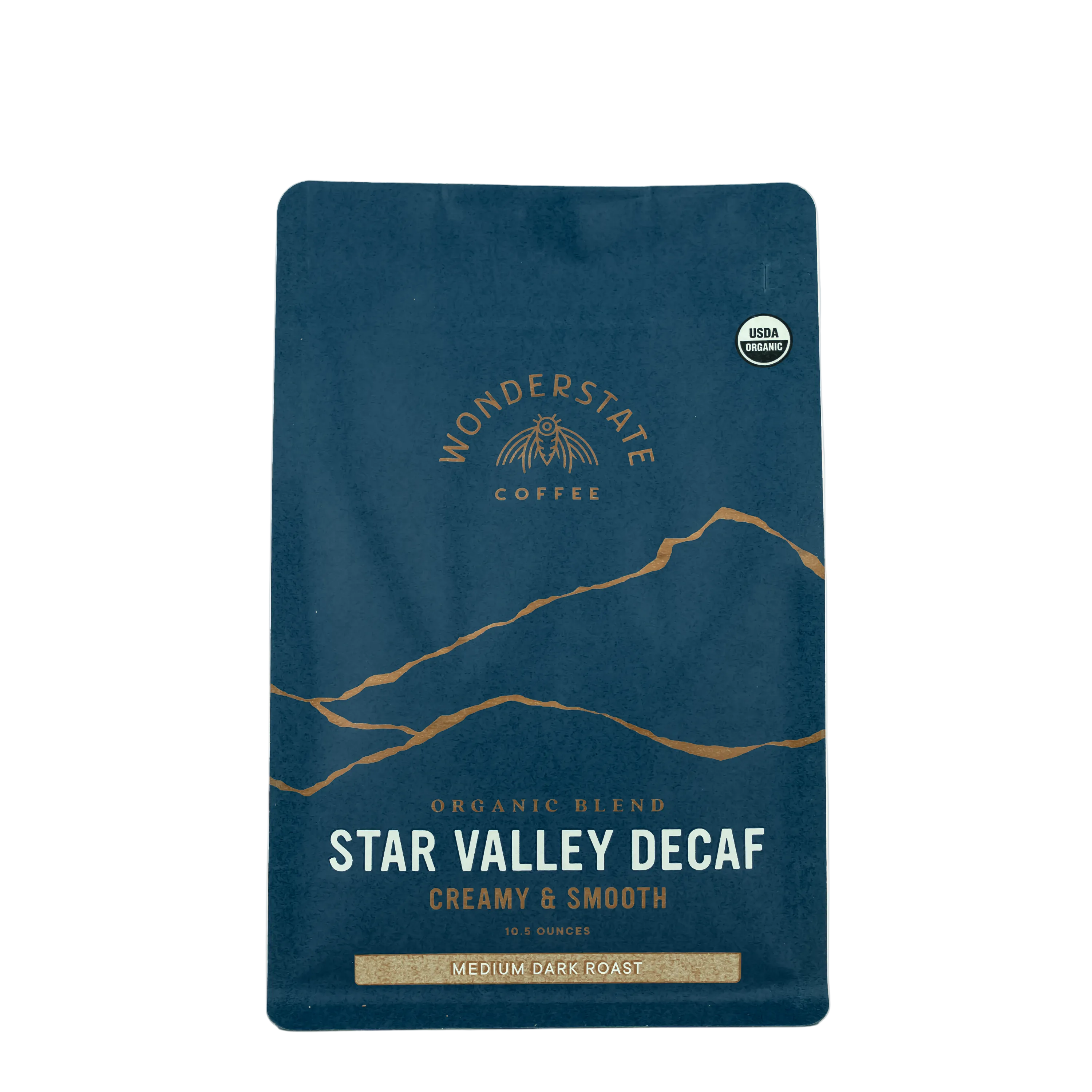 Wonderstate Coffee Star Valley Decaf package on a white background