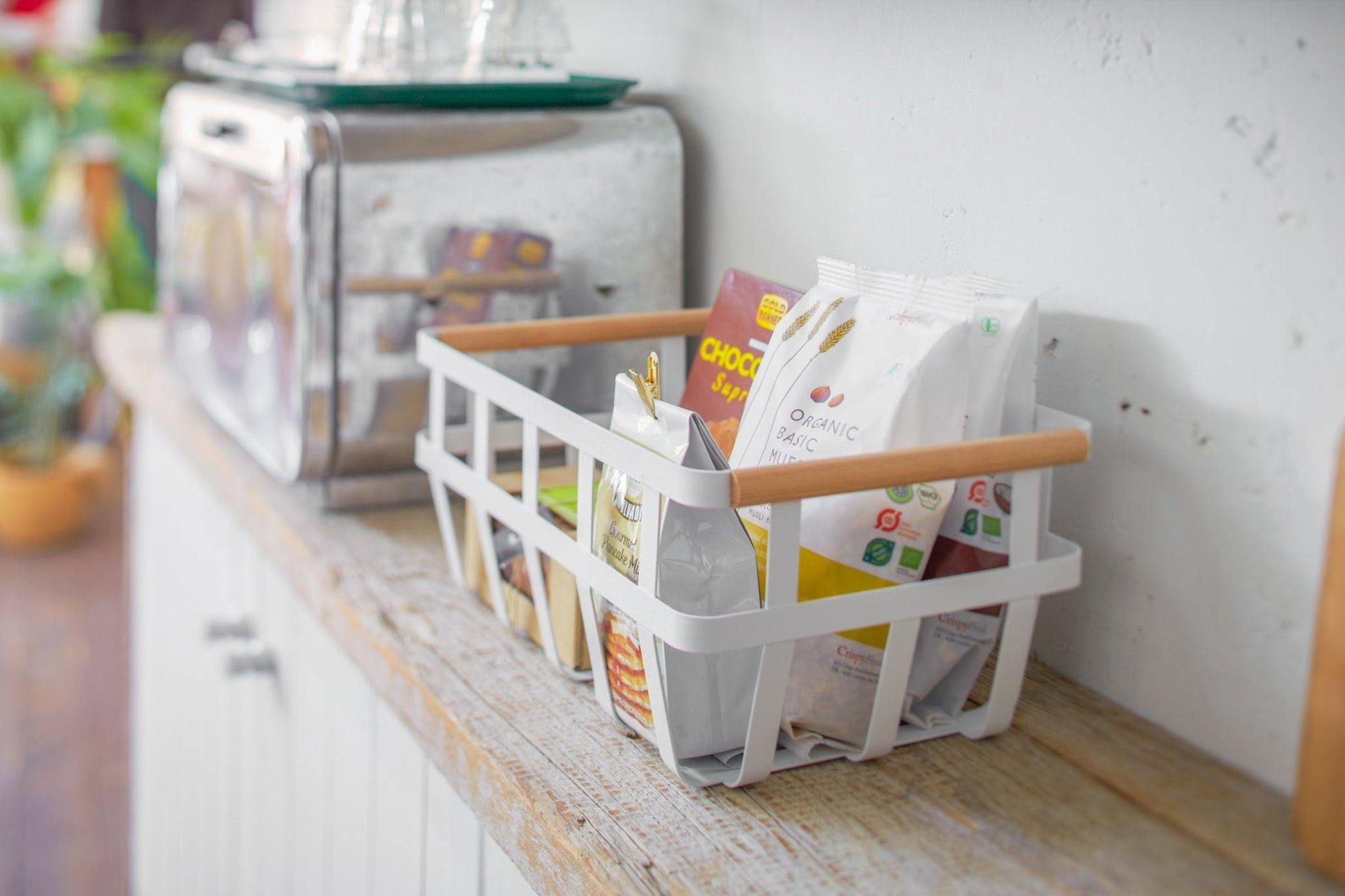 Storage Basket - Medium - Steel + Wood - Paranoid Ranch