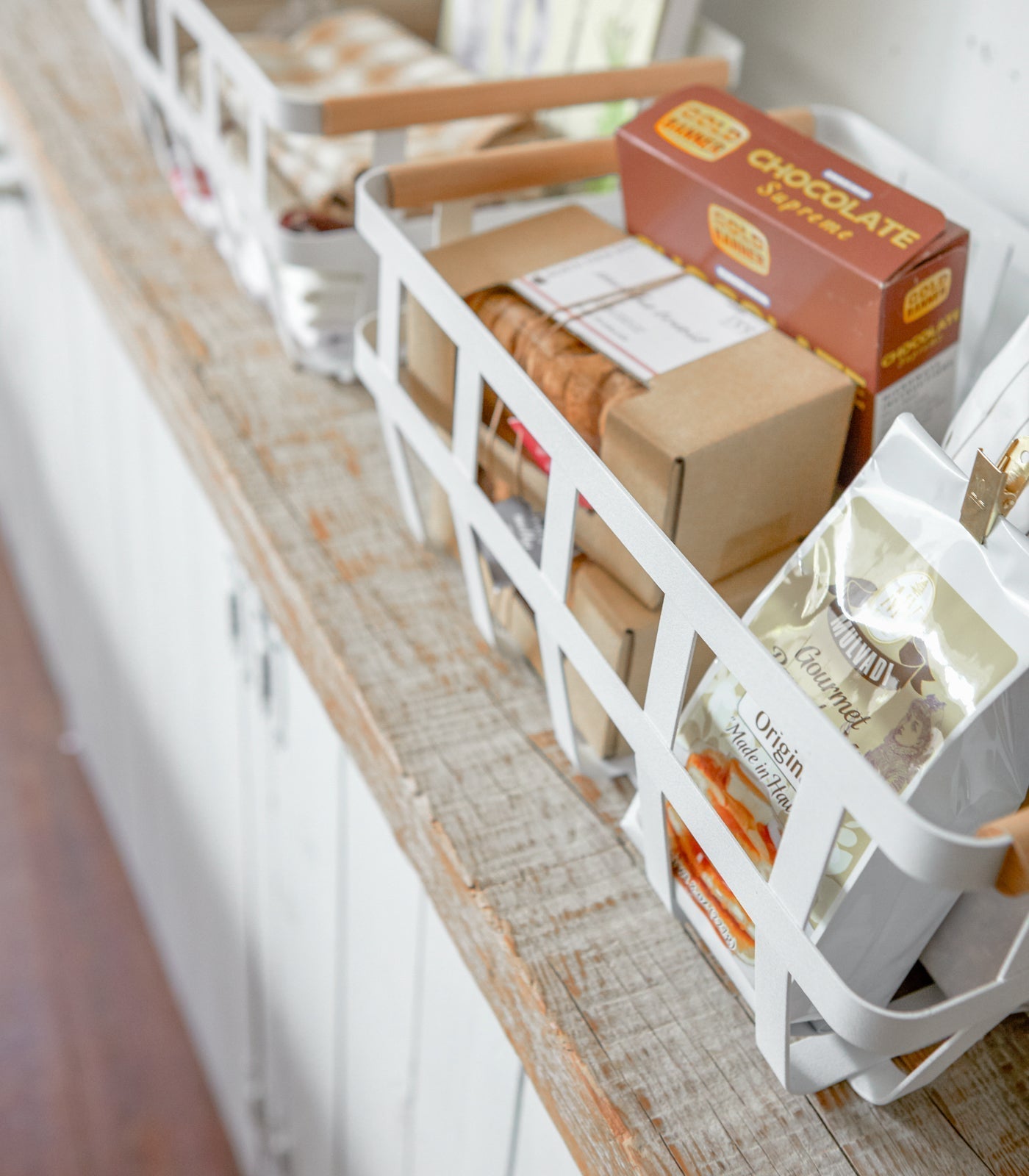 Storage Basket - Medium - Steel + Wood - Paranoid Ranch