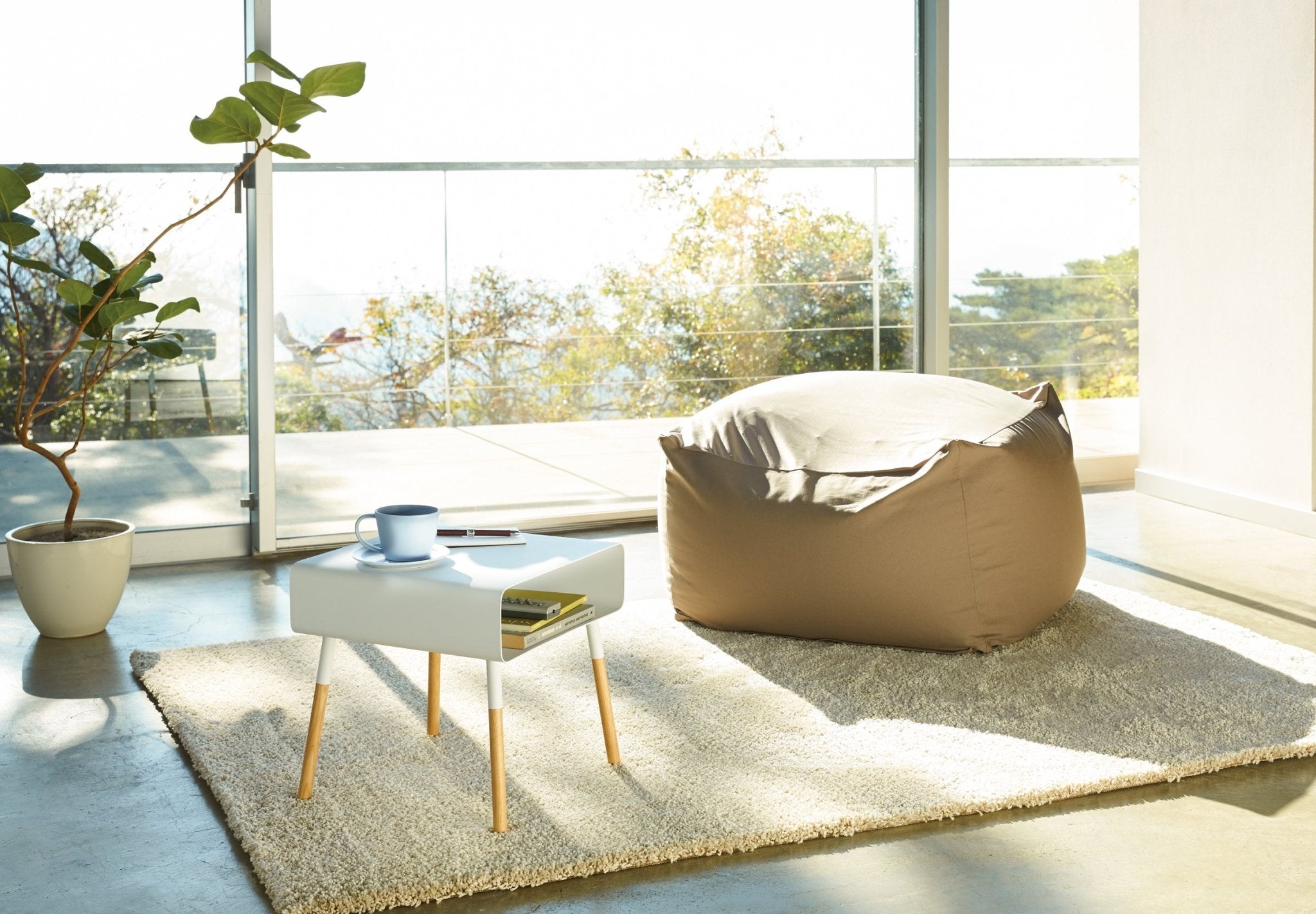 Storage Table - Short (14" H) - Steel + Wood - Paranoid Ranch