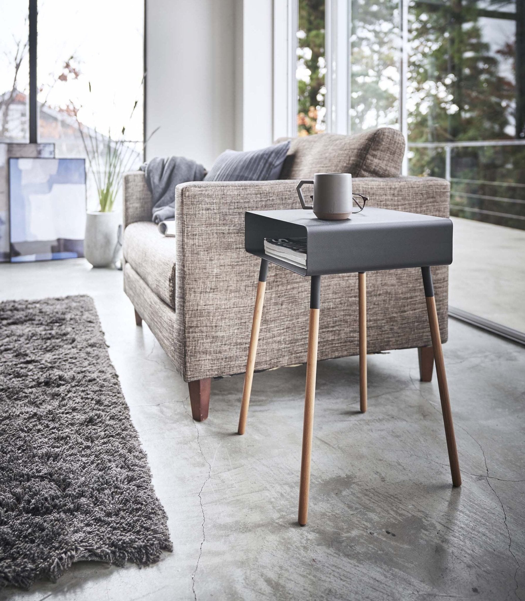 Storage Table - Tall (23" H) - Steel + Wood - Paranoid Ranch