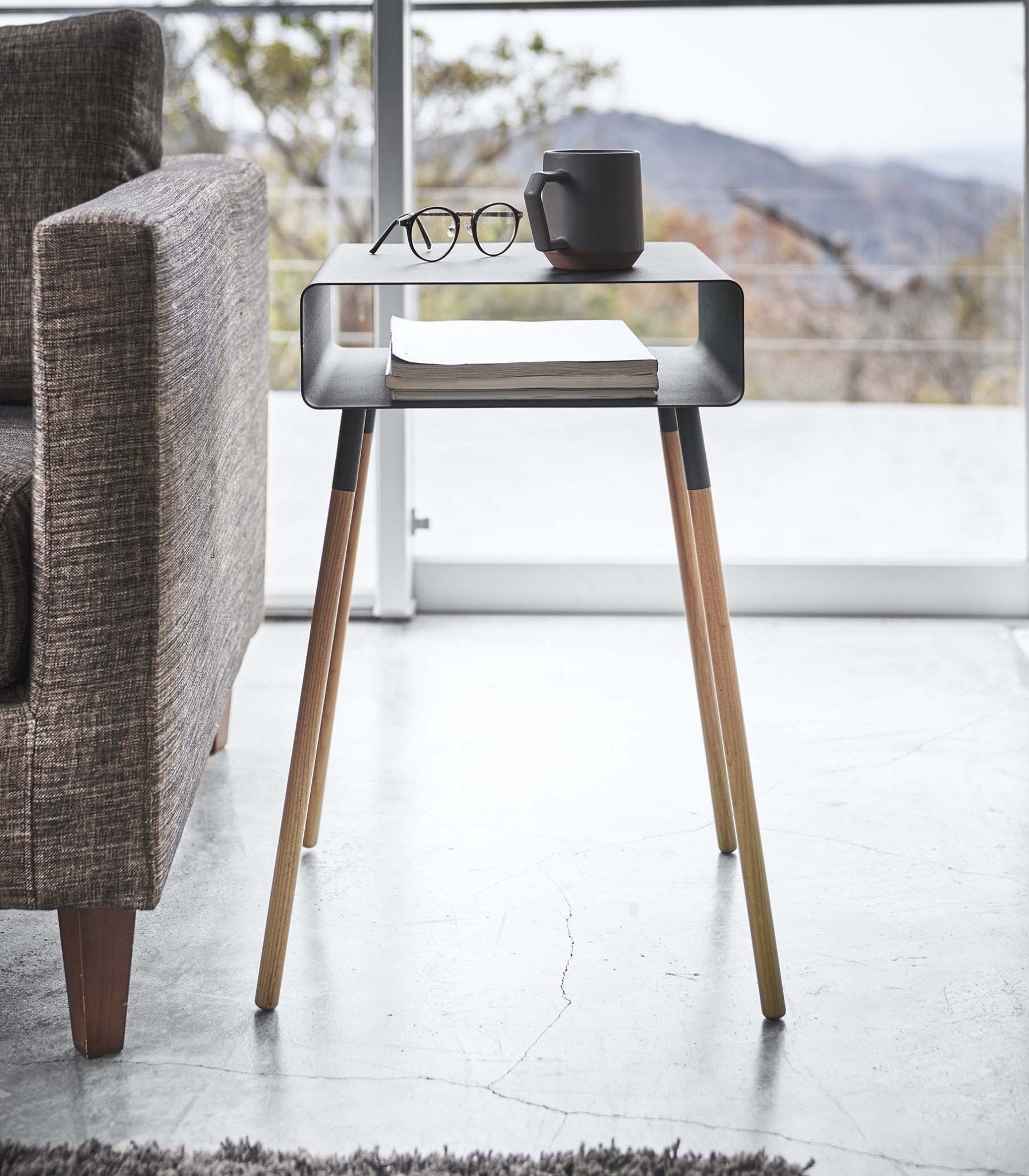 Storage Table - Tall (23" H) - Steel + Wood - Paranoid Ranch