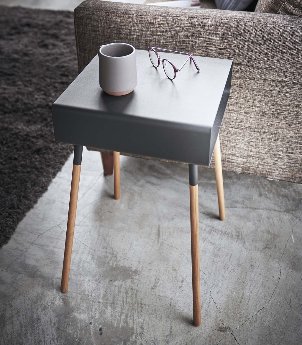 Storage Table - Tall (23" H) - Steel + Wood - Paranoid Ranch