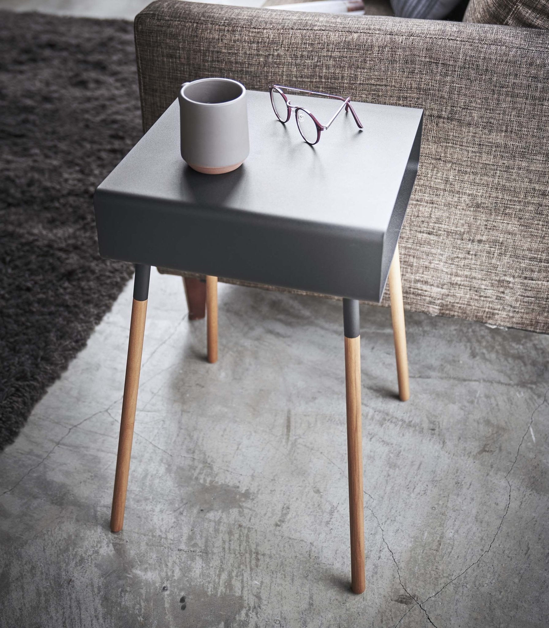 Storage Table - Tall (23" H) - Steel + Wood - Paranoid Ranch