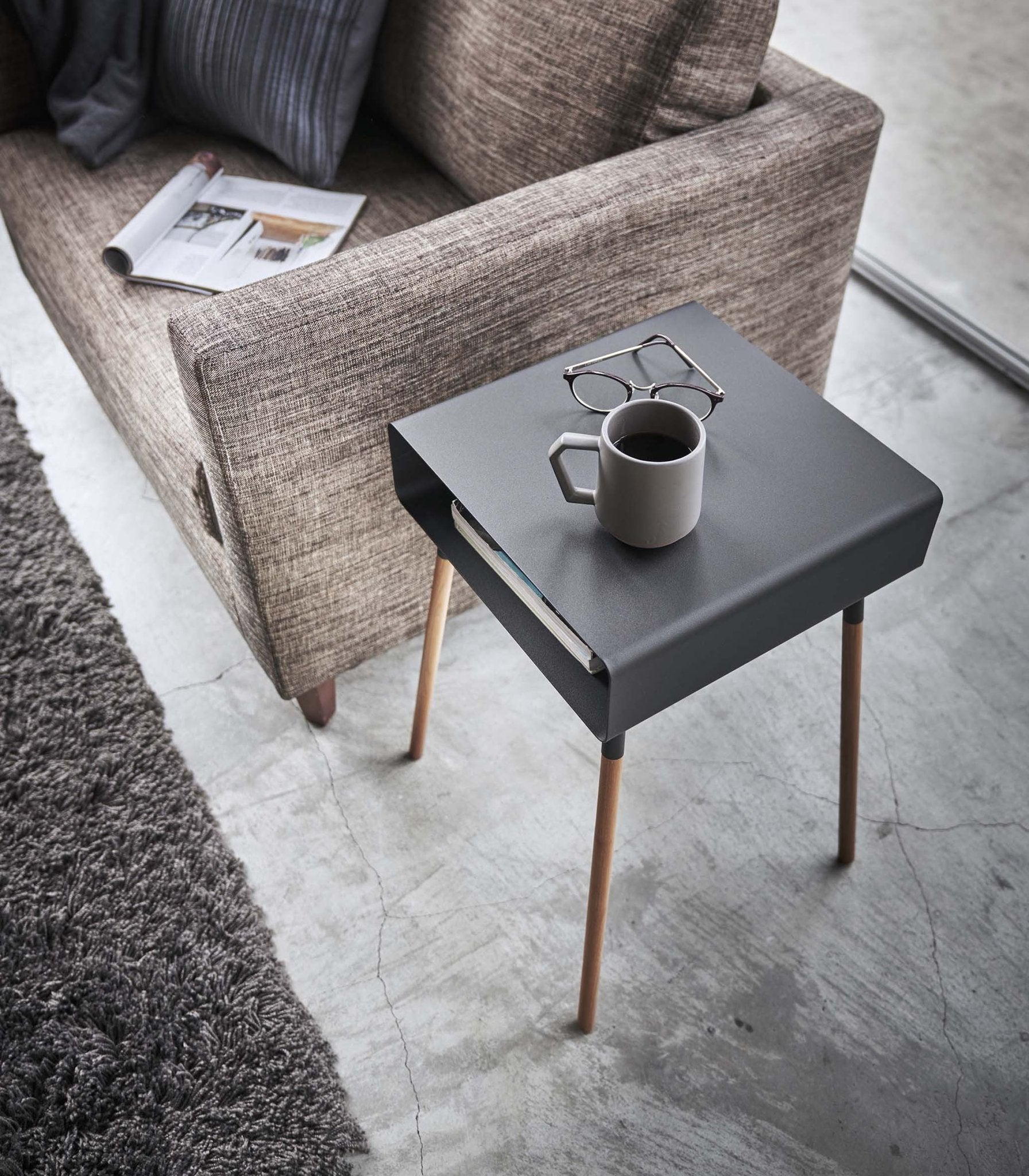 Storage Table - Tall (23" H) - Steel + Wood - Paranoid Ranch
