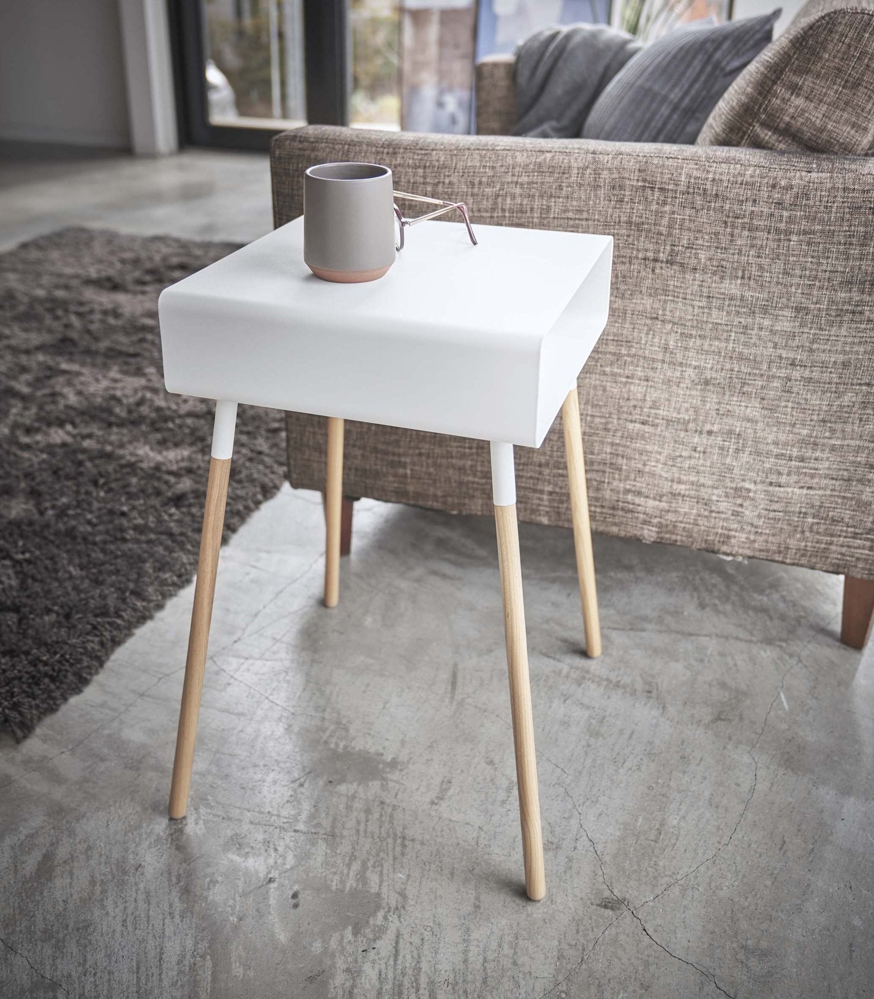 Storage Table - Tall (23" H) - Steel + Wood - Paranoid Ranch