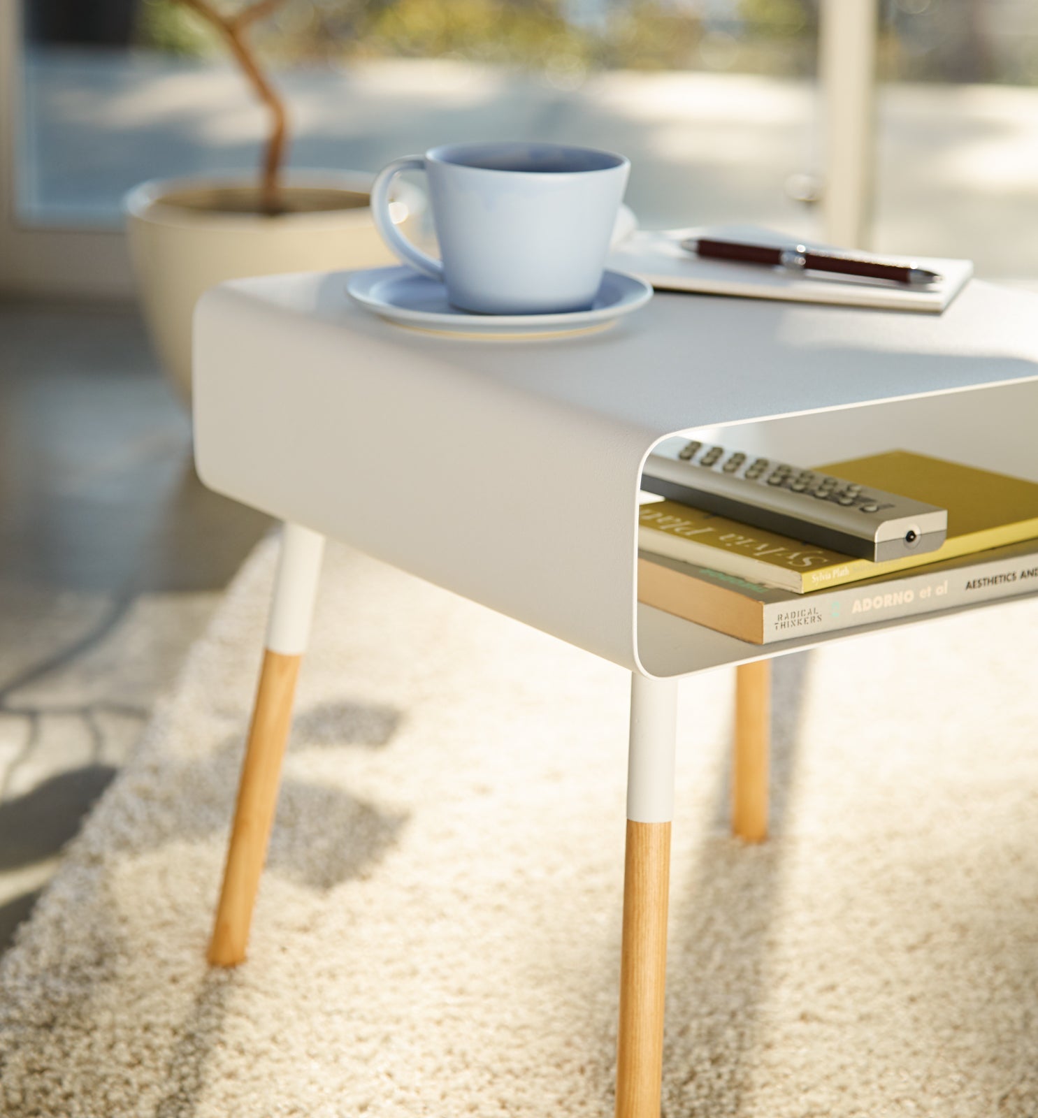 Storage Table - Tall (23" H) - Steel + Wood - Paranoid Ranch