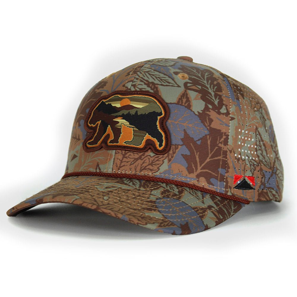 Sunset Bear Cloud Texture 5-Panel Rope Cap - Paranoid Ranch