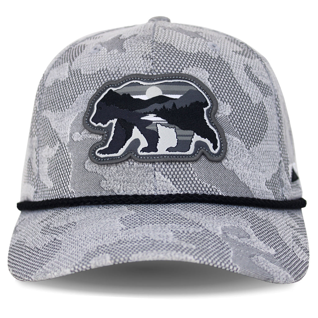 Sunset Bear Cloud Texture 5-Panel Rope Cap - Paranoid Ranch