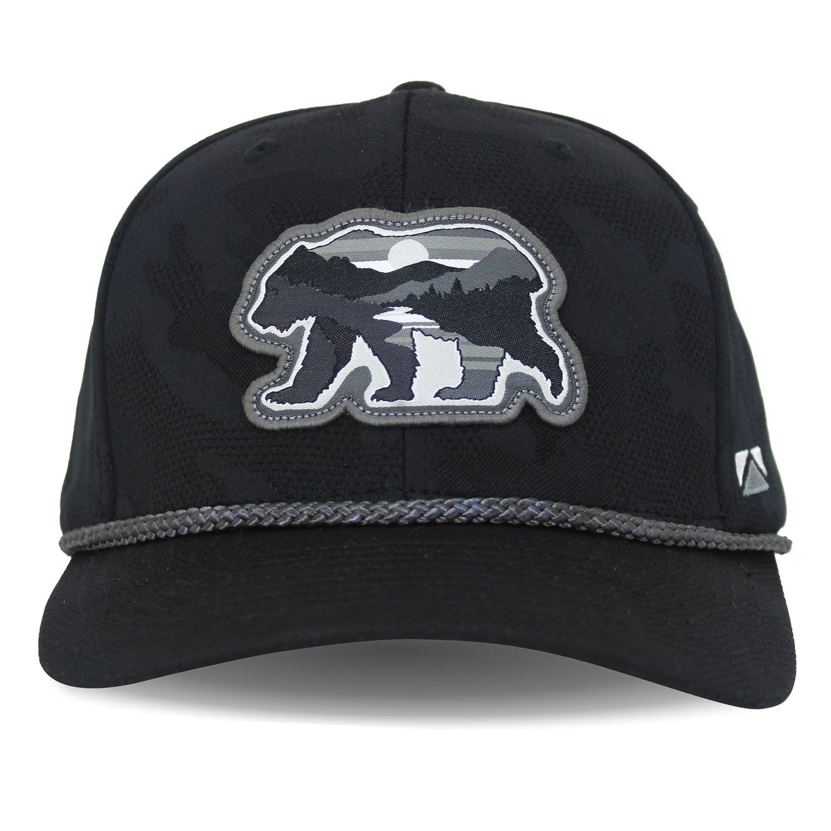 Sunset Bear Cloud Texture 5-Panel Rope Cap - Paranoid Ranch