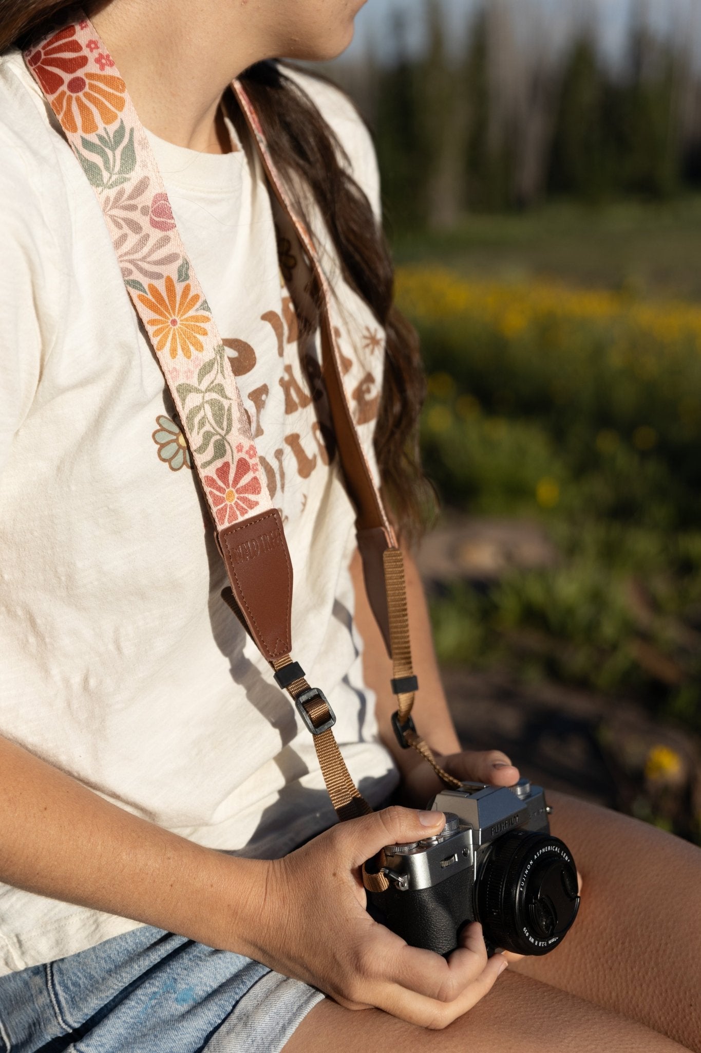 Sunset Floral Camera Strap - Paranoid Ranch