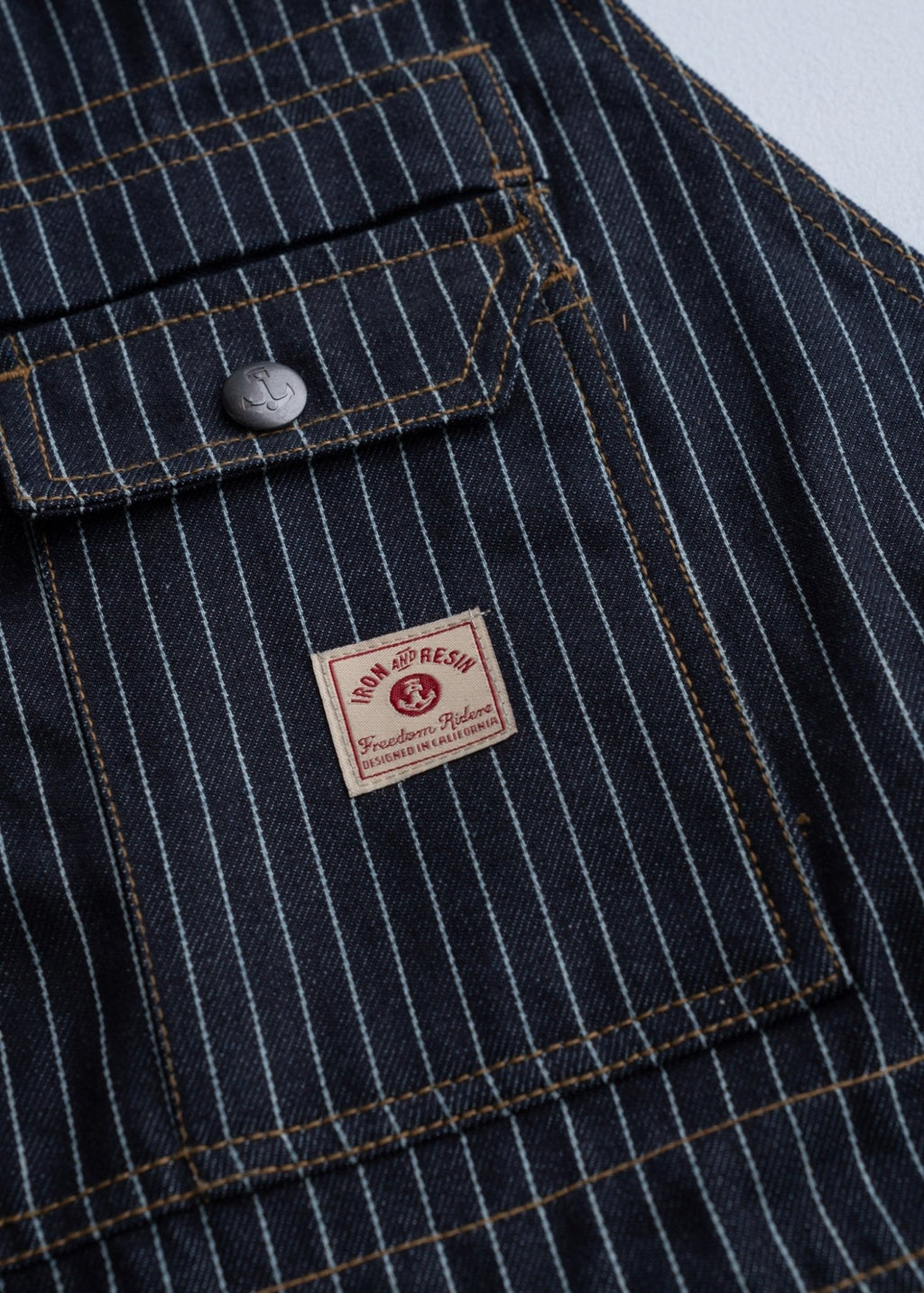 Tatham Striped Denim Overalls - Paranoid Ranch