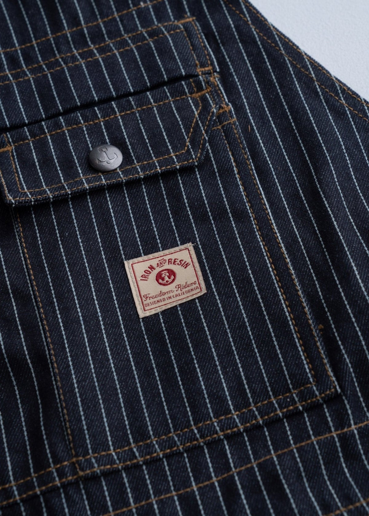 Tatham Striped Denim Overalls - Paranoid Ranch