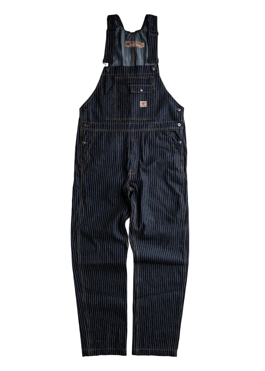 Tatham Striped Denim Overalls - Paranoid Ranch