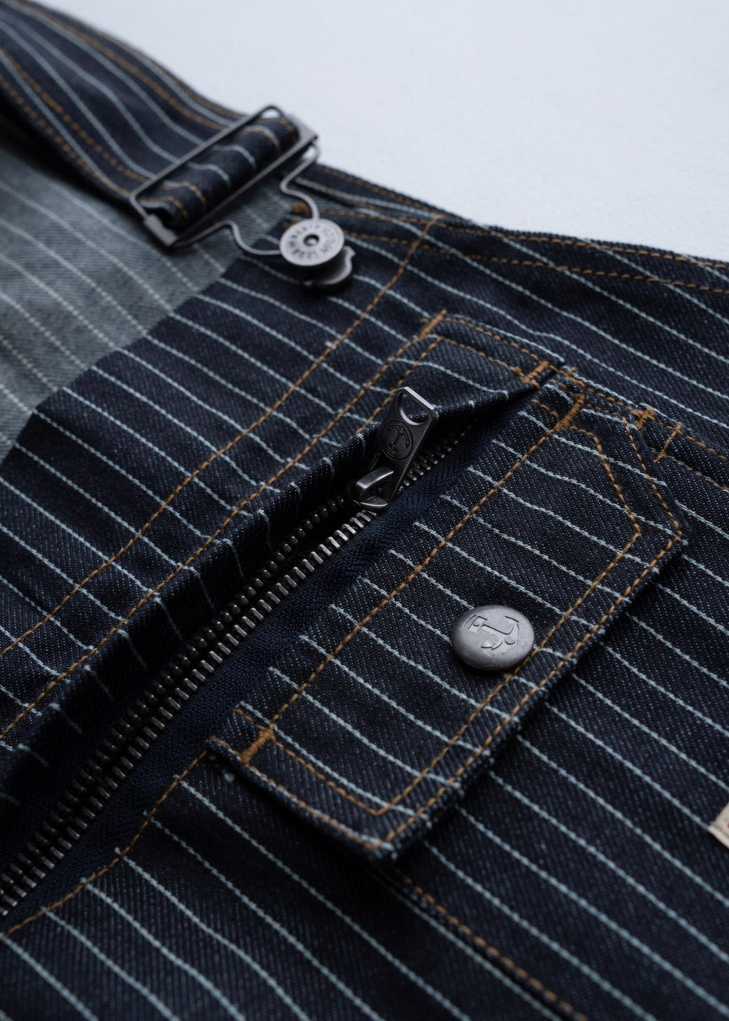 Tatham Striped Denim Overalls - Paranoid Ranch