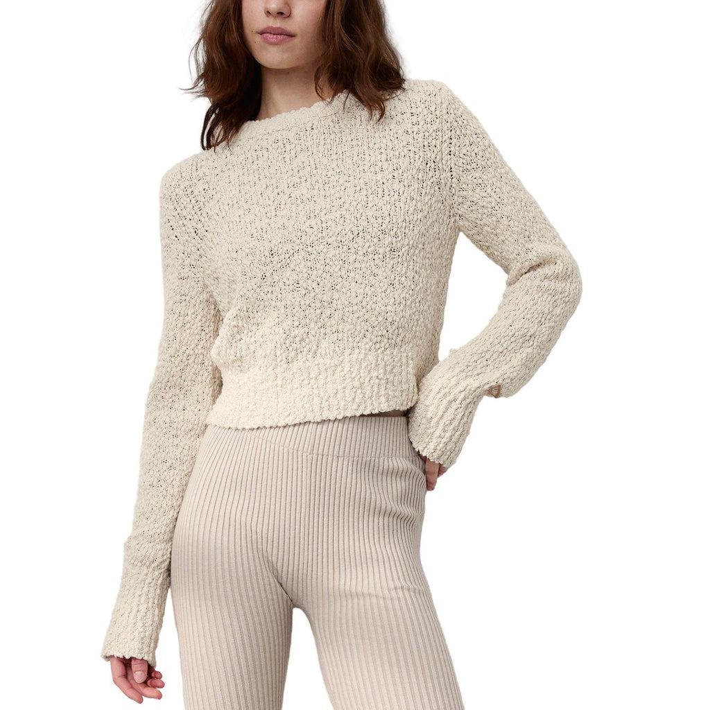 Textured Cotton Shrunken Crew Neck - Paranoid Ranch