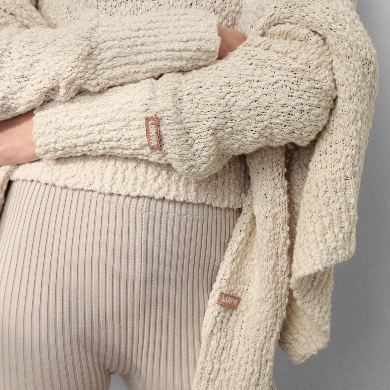 Textured Cotton Shrunken Crew Neck - Paranoid Ranch