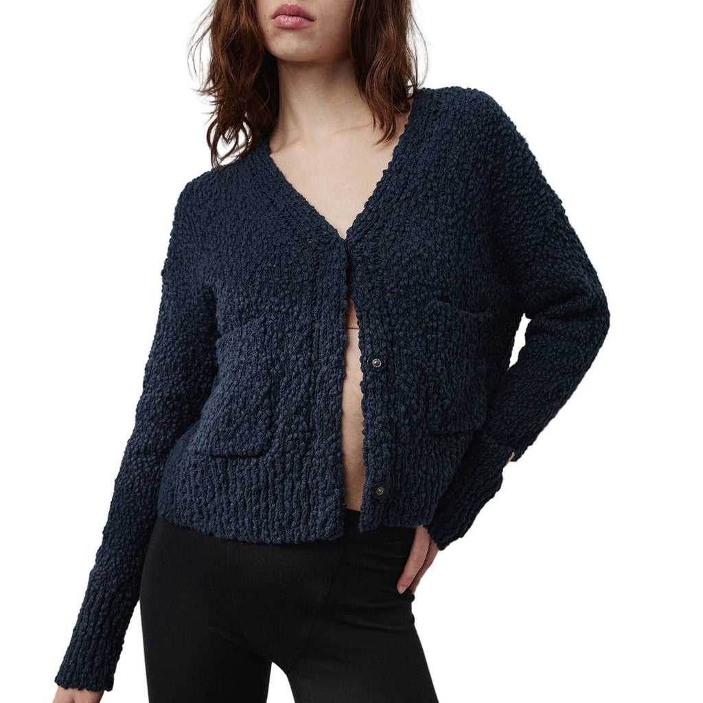 Textured Cotton Snap Front Cardigan - Paranoid Ranch