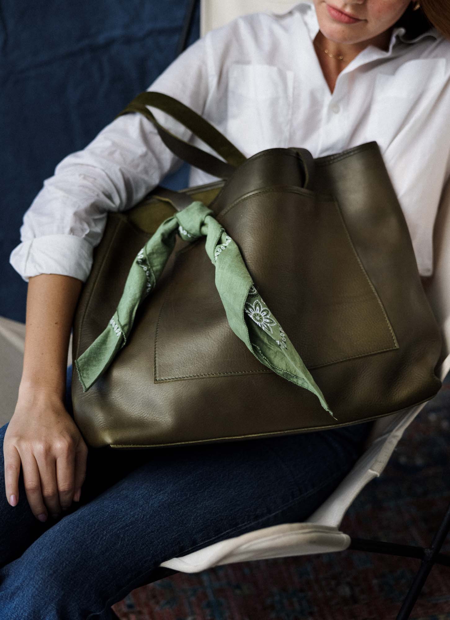 The Oversized Leather Tote - Paranoid Ranch