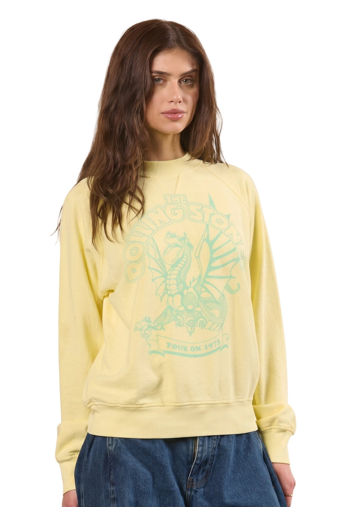 The Rolling Stones Lime Dragon Pullover - Paranoid Ranch