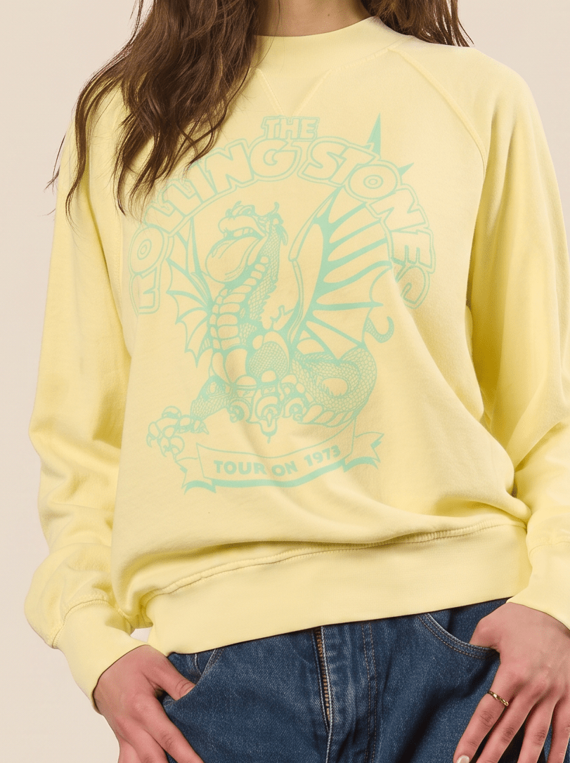 The Rolling Stones Lime Dragon Pullover - Paranoid Ranch