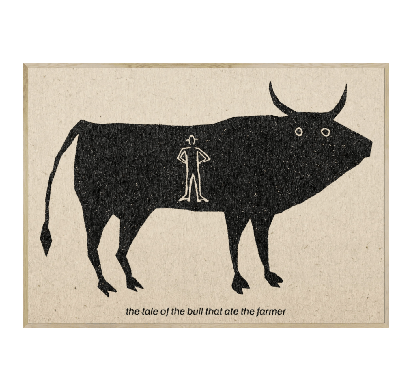 "The Tale of the Bull That Ate the Farmer" Print - Paranoid Ranch