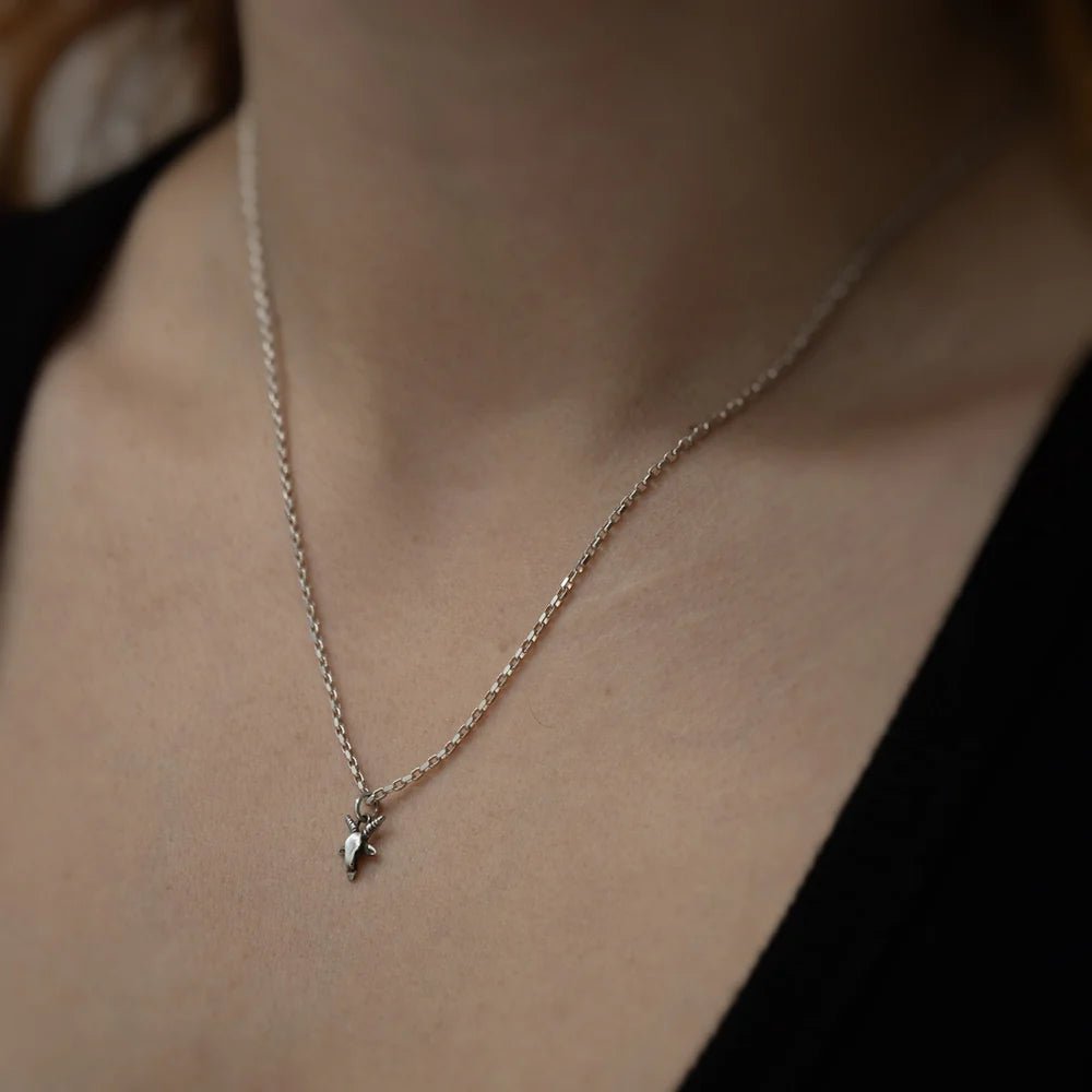 Tiny Goathead Charm Necklace - Paranoid Ranch