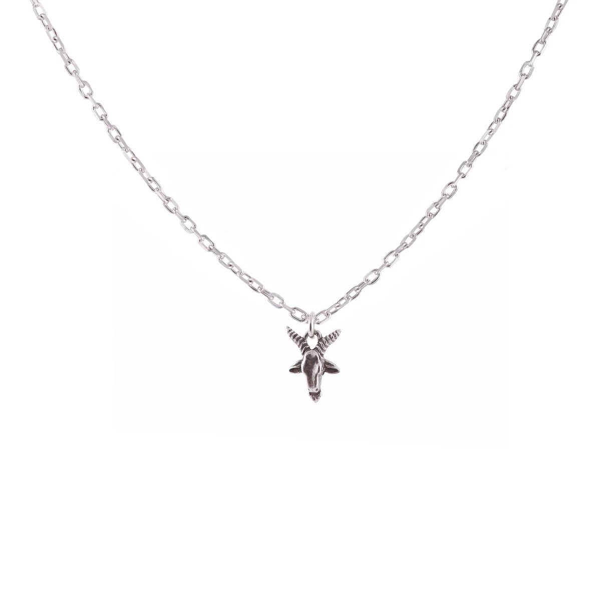 Tiny Goathead Charm Necklace - Paranoid Ranch