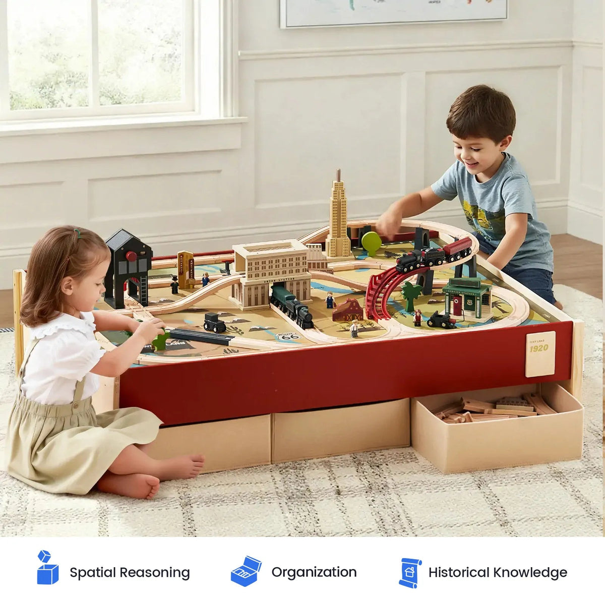 Tiny Land® 1920 Railway Adventure Train Table - Paranoid Ranch