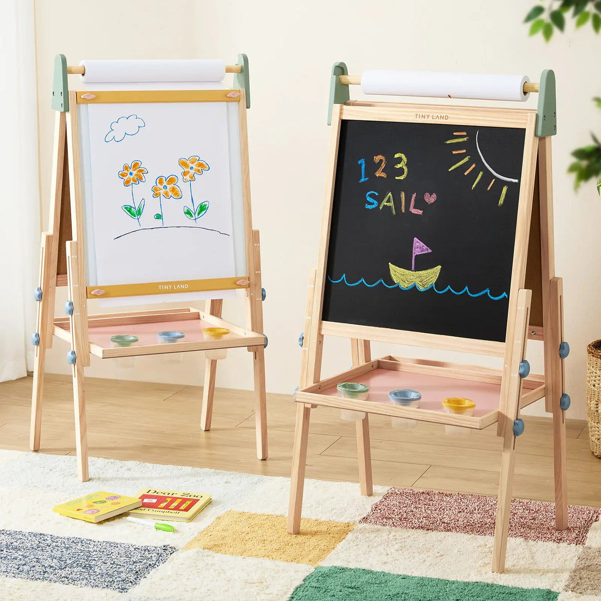 Tiny Land® 3-in-1 Art Easel for Kids - Paranoid Ranch