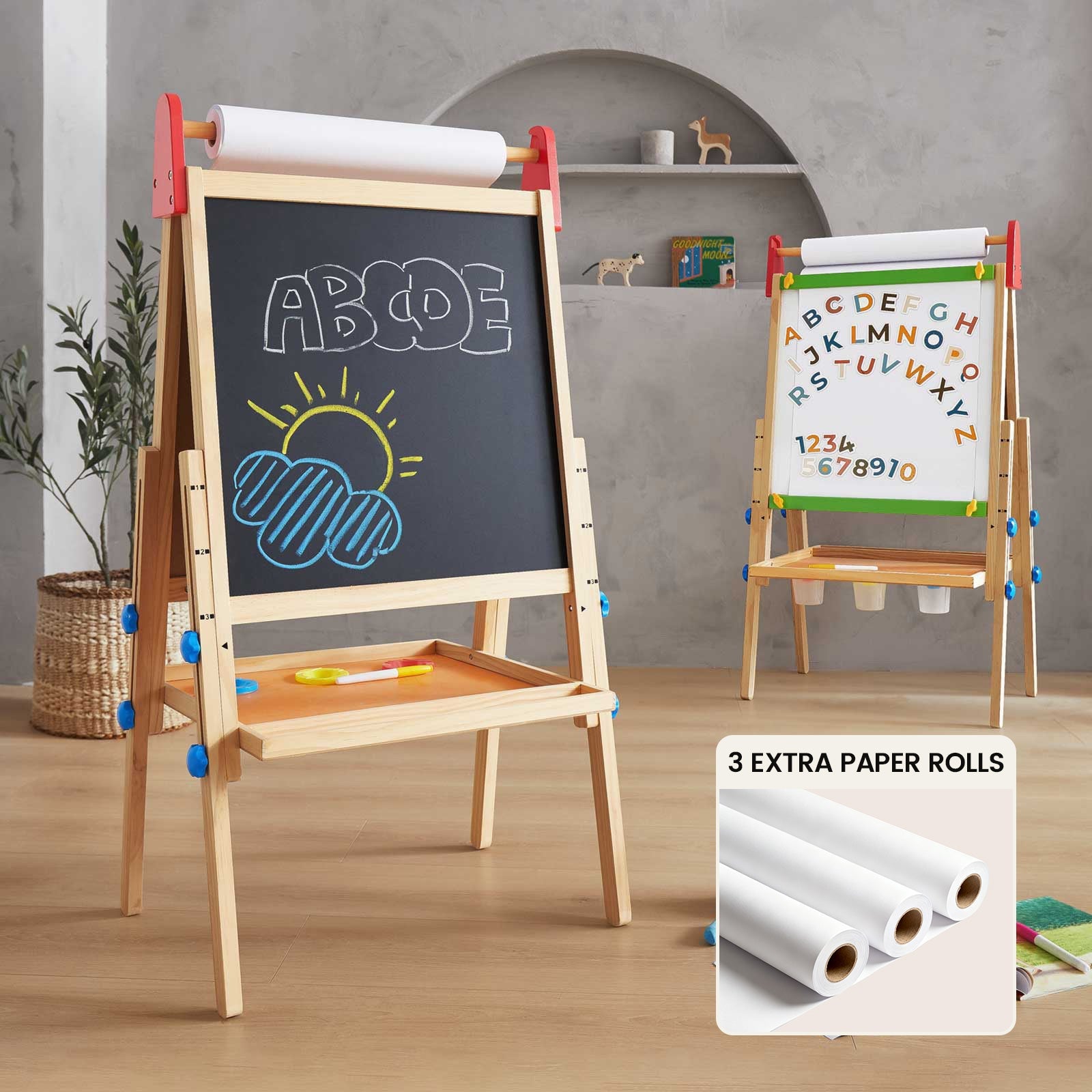 Tiny Land® 3-in-1 Art Easel & Paper Roll Set - Paranoid Ranch