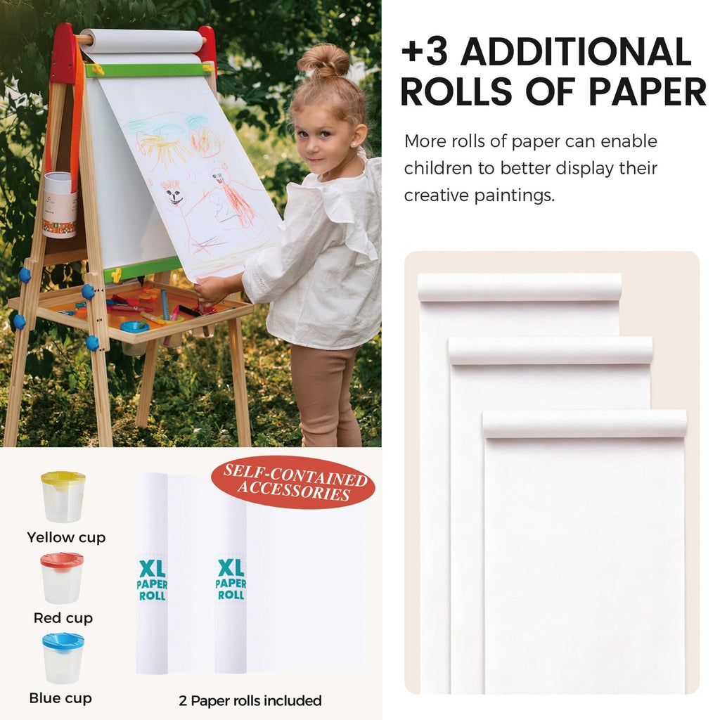 Tiny Land® 3-in-1 Art Easel & Paper Roll Set - Paranoid Ranch