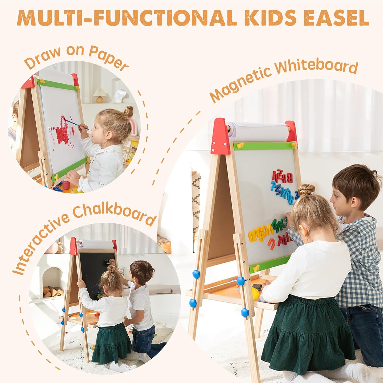 Tiny Land® 3-in-1 Art Easel & Paper Roll Set - Paranoid Ranch