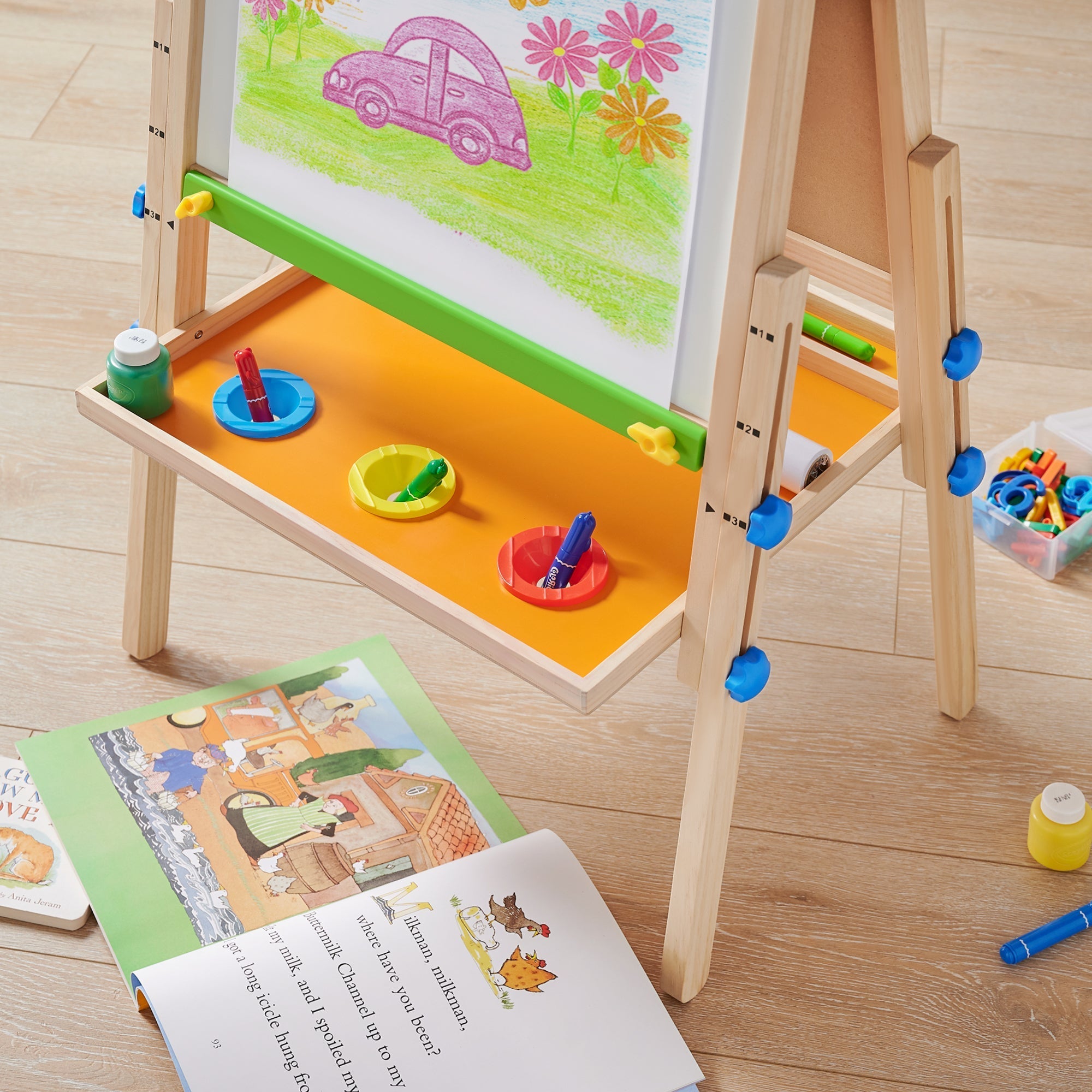 Tiny Land® 3-in-1 Art Easel & Paper Roll Set - Paranoid Ranch