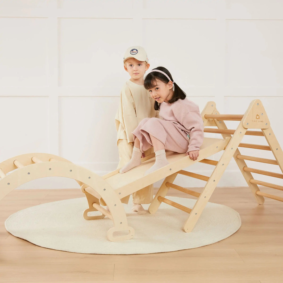 Tiny Land® 7-in-1 Montessori Climbing Set with Play Pad - Paranoid Ranch