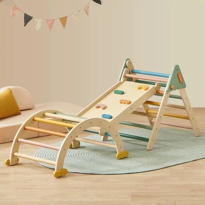 Tiny Land® 7-in-1 Morandi Pikler Triangle Set - Paranoid Ranch
