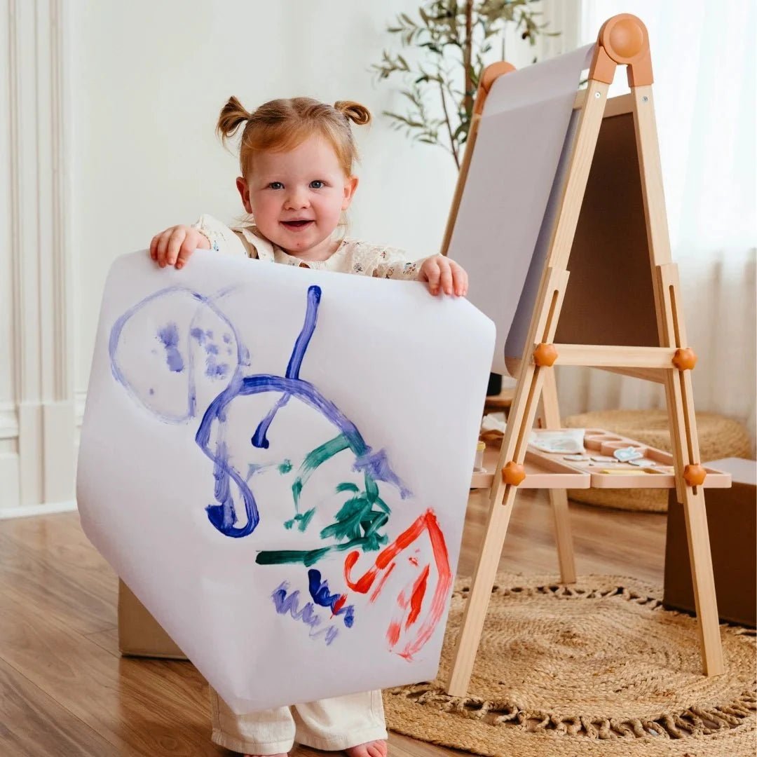 Tiny Land® Caramel Magnitales Easel for Kids - Paranoid Ranch