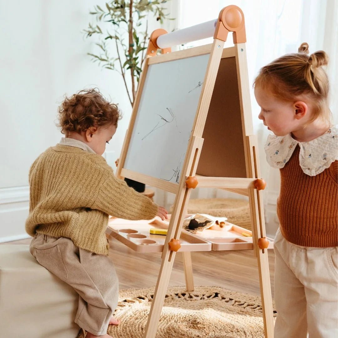 Tiny Land® Caramel Magnitales Easel for Kids - Paranoid Ranch