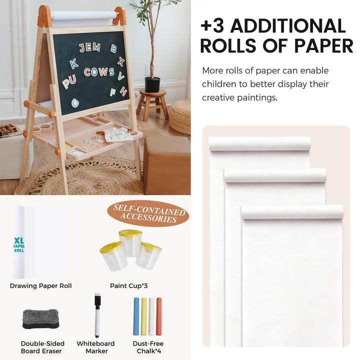 Tiny Land® Caramel Magnitales Easel & Paper Roll Set - Paranoid Ranch