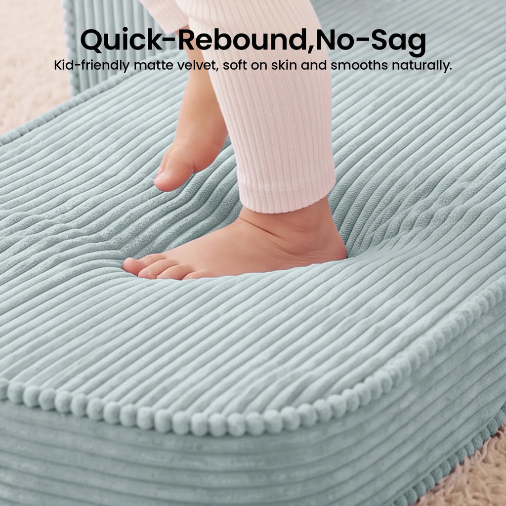Tiny Land® GentleSnug Corduroy Kid Chair - Paranoid Ranch