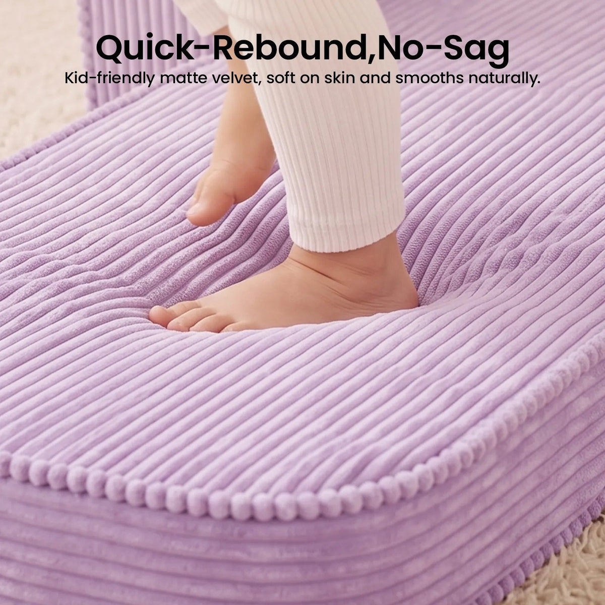 Tiny Land® GentleSnug Corduroy Kid Chair - Paranoid Ranch