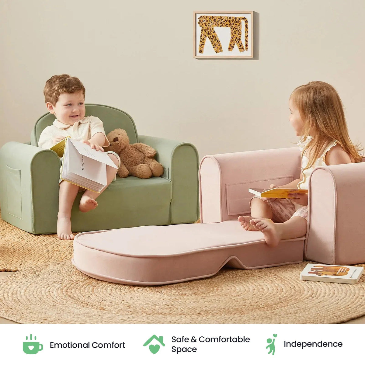 Tiny Land® GentleSnug Kid Chair - Paranoid Ranch
