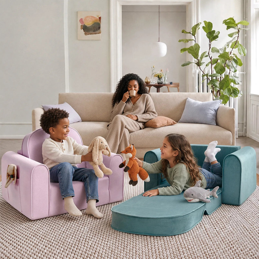 Tiny Land® GentleSnug Kids Sofa Chair - Paranoid Ranch