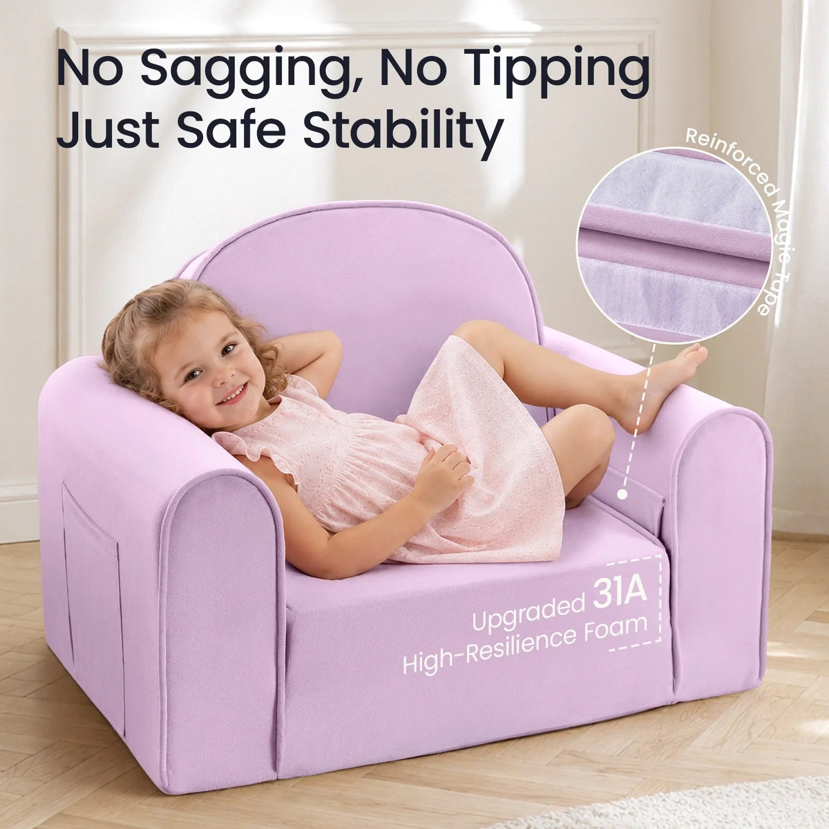 Tiny Land® GentleSnug Kids Sofa Chair - Paranoid Ranch