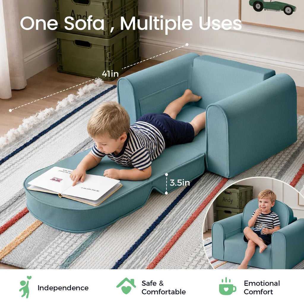 Tiny Land® GentleSnug Kids Sofa Chair - Paranoid Ranch
