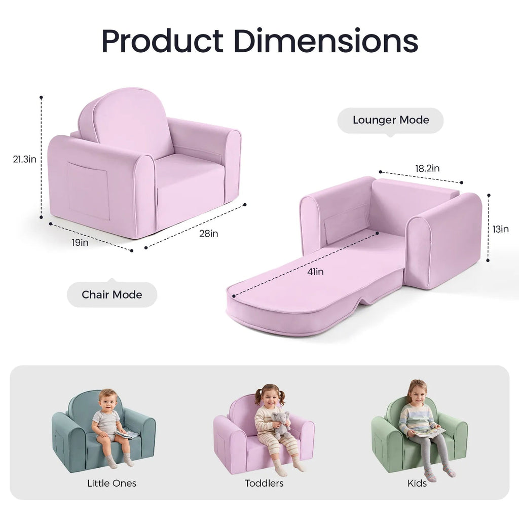 Tiny Land® GentleSnug Kids Sofa Chair - Paranoid Ranch