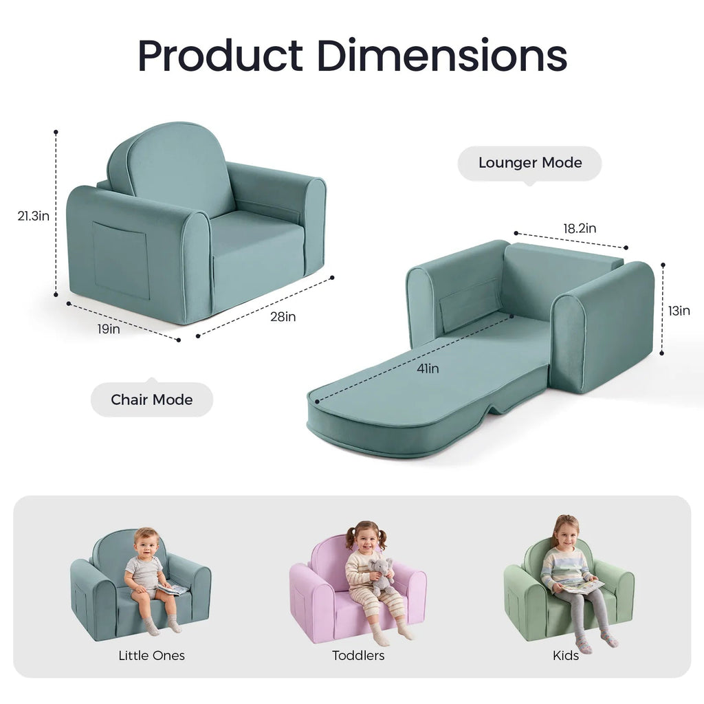 Tiny Land® GentleSnug Kids Sofa Chair - Paranoid Ranch