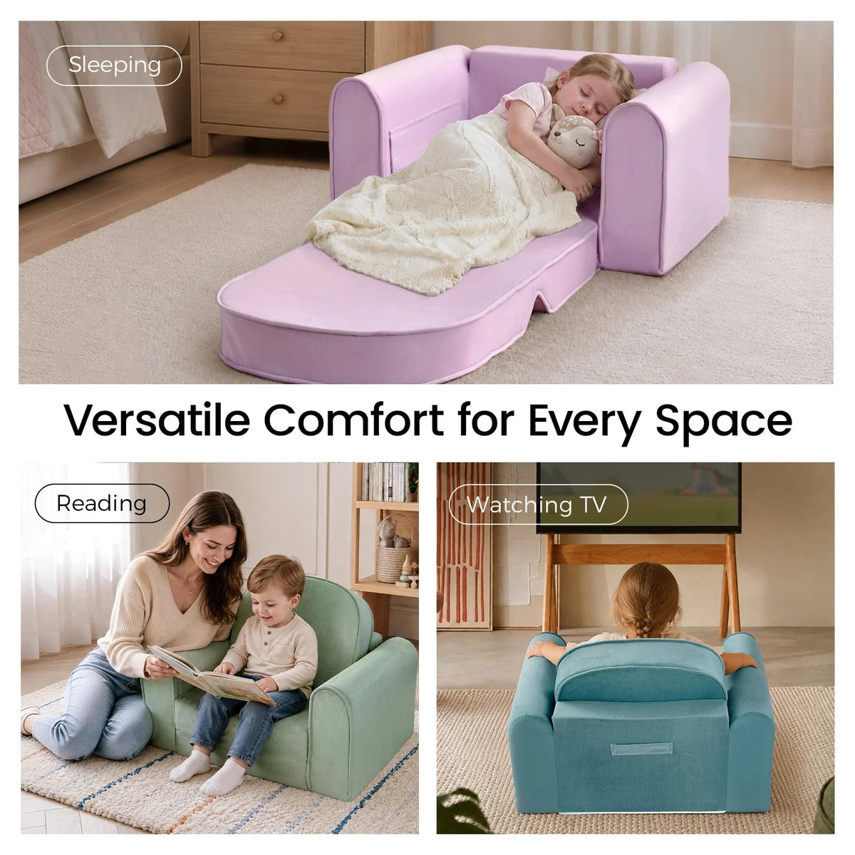 Tiny Land® GentleSnug Kids Sofa Chair - Paranoid Ranch
