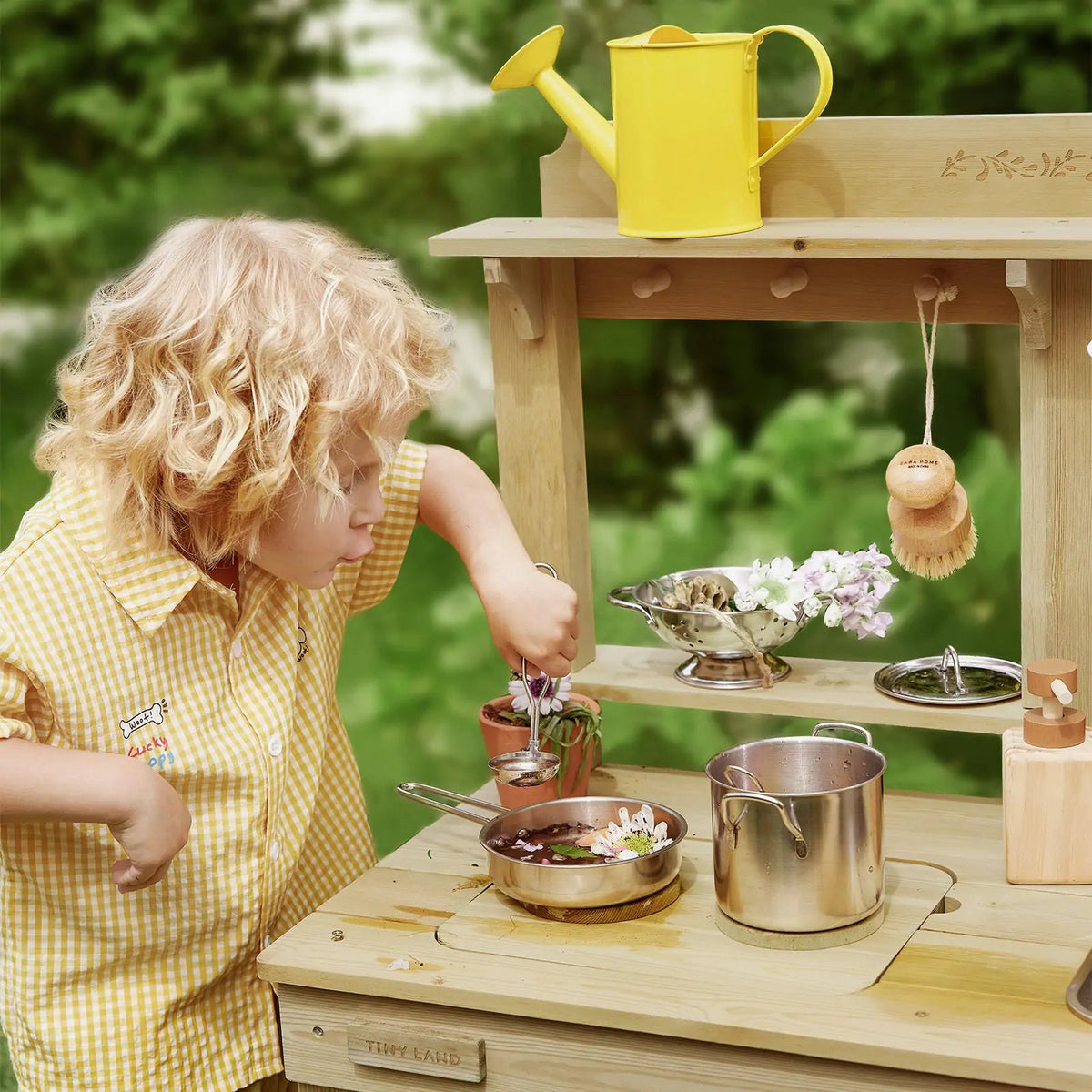 Tiny Land® Mud Kitchen - DuoPlay Outdoor Play Kitchen for Kids - Paranoid Ranch