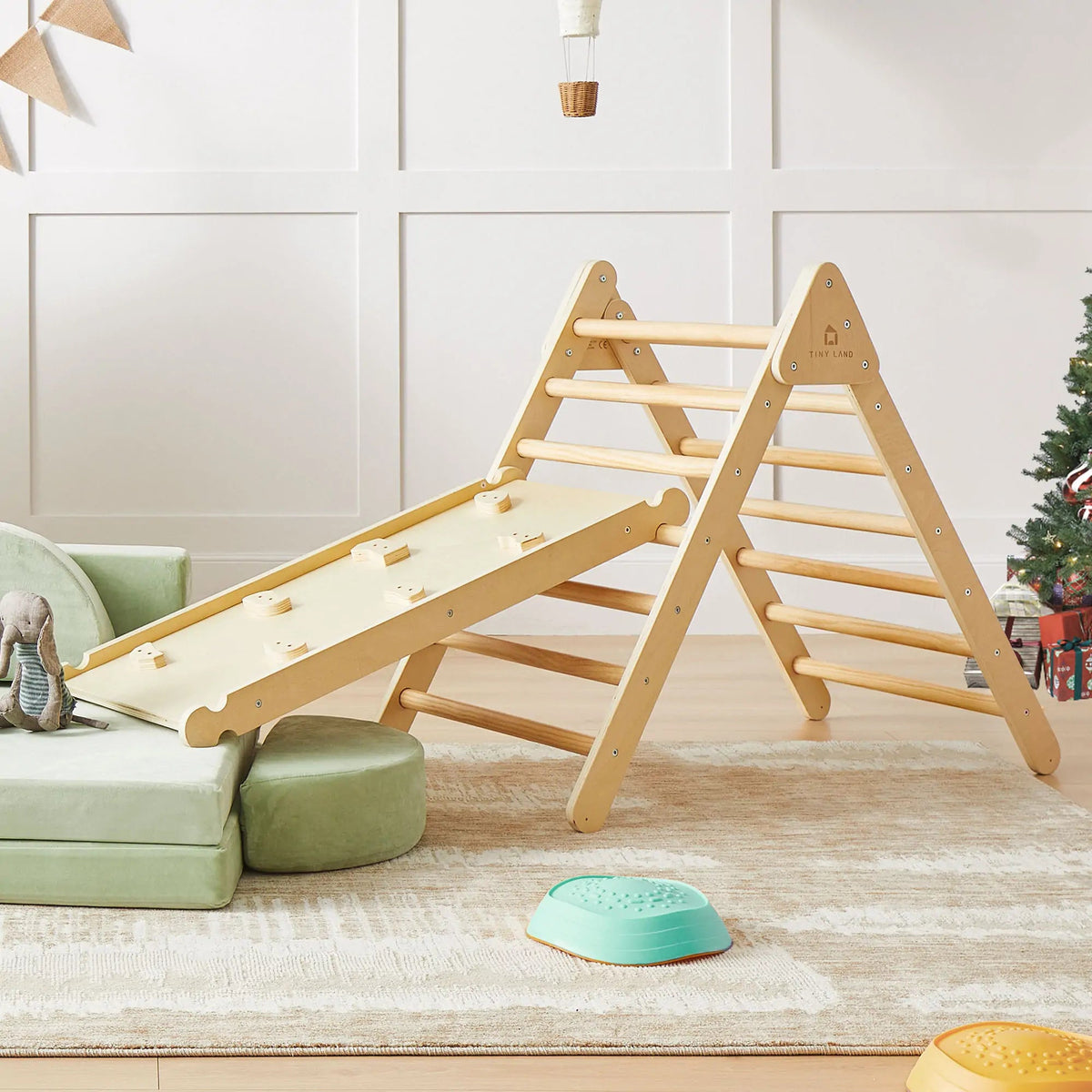 Tiny Land® Pikler Triangle 7-in-1 Montessori Climbing Set - Paranoid Ranch